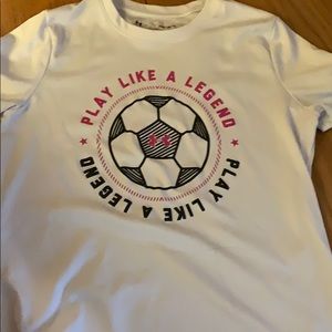 "play like a legend" under armor tee